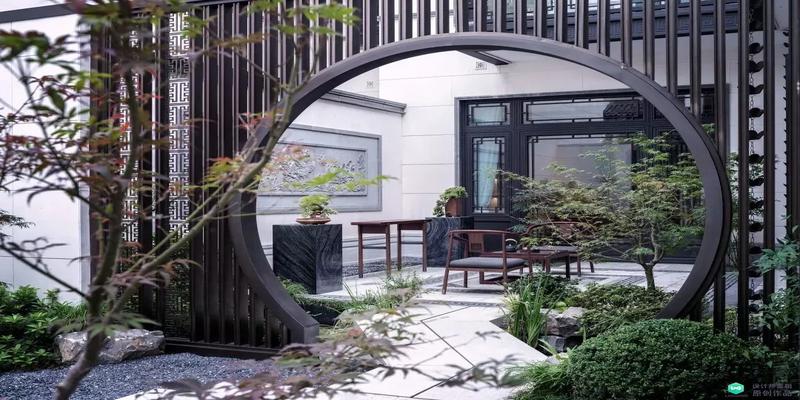 一个院子两个大门风水的破解适合老两口的庭院设计