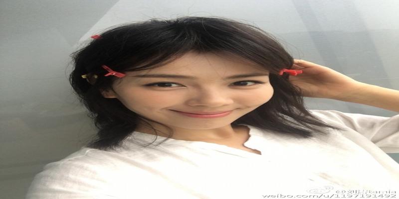 刘涛5八字空气刘海最怕油腻腻勤洗勤吹本来就是刘海定律八字空气刘海