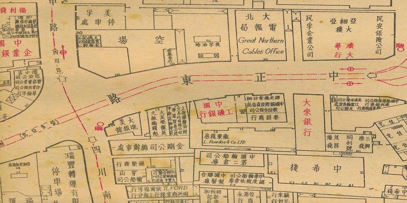 上海租界划分图