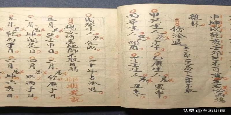 杨公择日秘诀民国时期民间抄本