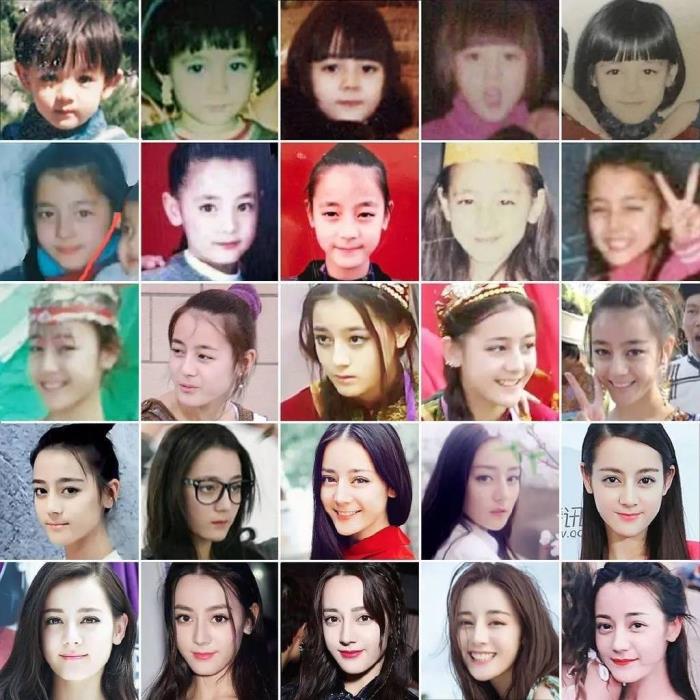 迪丽热巴小时候照片(迪丽热巴童年照vs成年照) - 天华易学