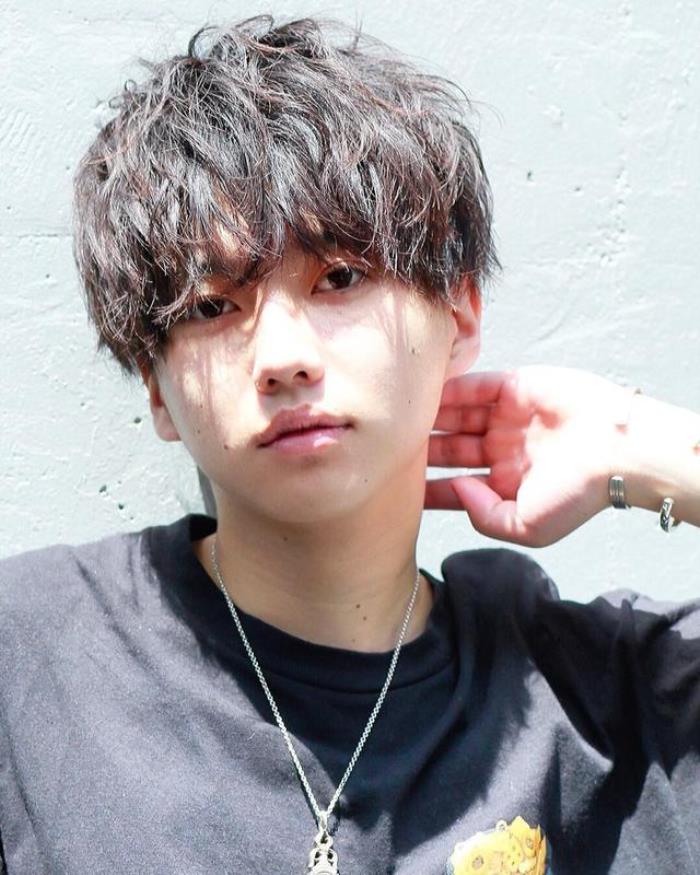 长款纹理烫发,都说女生烫发注重刘海一并