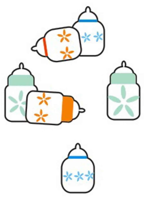 1一10数字简易卡通图片